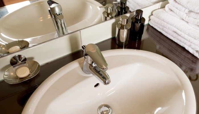 wash basin in the apartment Senator