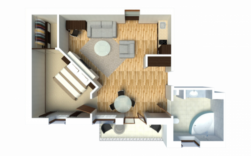 Egoist Apartment (1-bedroom)